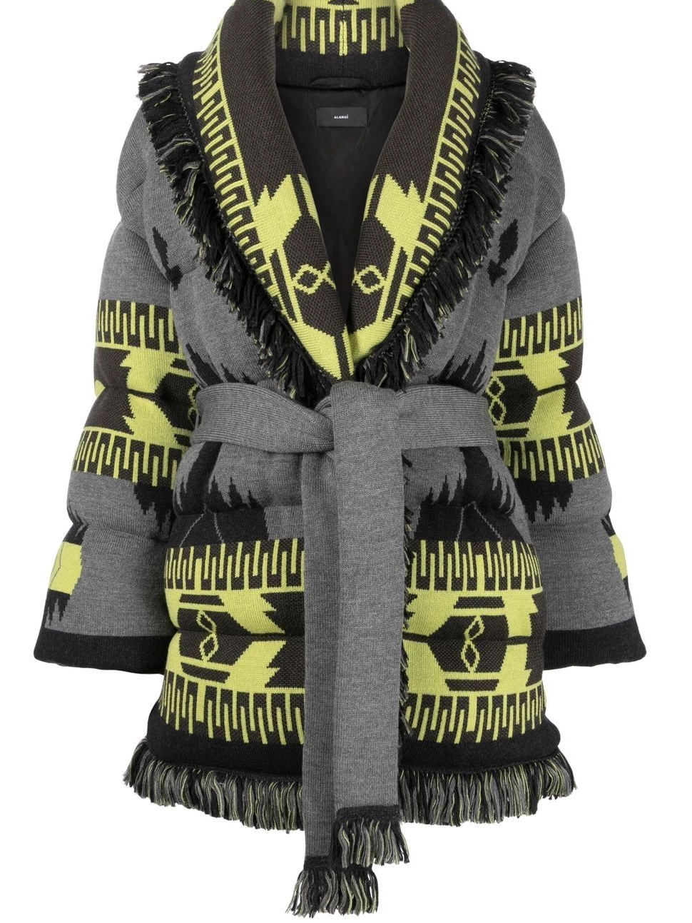 Affordable puffer belted jacket jacquard Alanui Icon Women 0806
